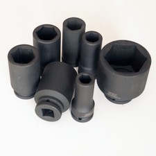 Kraftnuss Sechskant Steckschlüssel Einsatz, Antrieb 20mm 3/4", Nuss SW 17 - 60mm