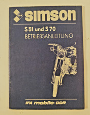 DDR Betriebsanleitung Simson