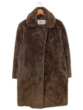 MILESTONE bodenlanger Mantel Damen Mantel Gr. DE 38 braun Casual-Look