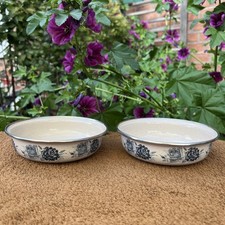 DDR Emaille Schüssel Set 2