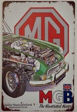MGB Vintage Retro Blechschild
