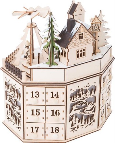 Adventskalender mit pyramide - mit,