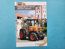 1 Pospekt Fendt Traktoren  Kommunalschlepper Farmer 206 - 207 - 208 - 209