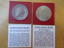 DDR 20 Mark 1968 Karl Marx und 1971 Ernst Thälmann