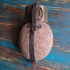 Alte Feldflasche Wehrmacht 1945 2. WK Trinkflasche antik original 