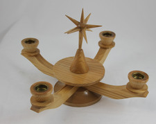 Holz-Kerzenleuchter aus dem