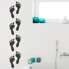  Wandtattoo Set Fußspuren