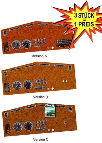 3er set armaturenbrett - 3er,