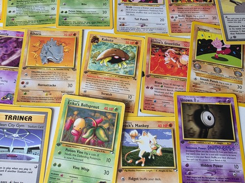10x pokémon karte - 10x, 1st