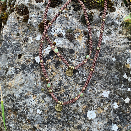 Handgefertigt perlenkette boho - handgefertigt,