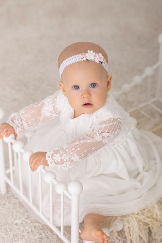 Ecru tulle kleid spitze - kleid,
