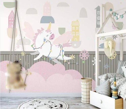 Karikatur einhorn q1672 - 3d,