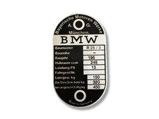 BMW R25/3 Typenschild Schild