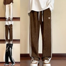 Baggy Gestreifte Jogginghose Hose Gerade Beinhosen Hip Hop Streetwear Brandneu