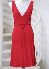 APART rotes T-Shirtkleid, Tango-Kleid mit Kordel, Gr. 38, Baumwolle