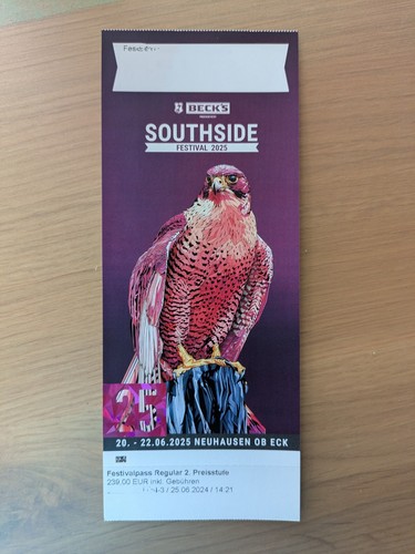 Southside 2025 festivalpass - 2025,