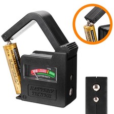 Batterie Akku Tester AAA Mignon AA Micro Knopfzellen Baby C Mono D 9V Block