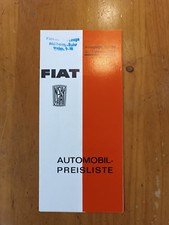 Brochure Fiat NSU price list