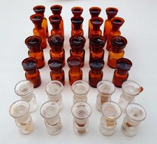 Apothekerflaschen Antik Glasflaschen 30 Stück, 4 Grössen