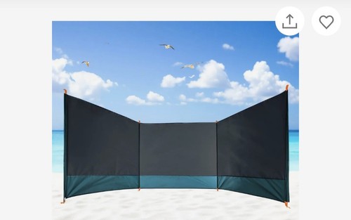 Strand windschutz grau x - strand,