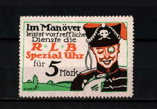 Deutschland uhr plakatmarke - deutschland,