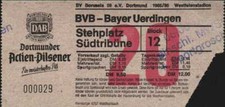 2924 Ticket BL 85/86 Borussia