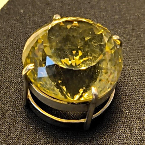 Citrin anhänger rund - citrin, 1
