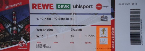 Ticket dfb pokal 2018 - ticket, fc