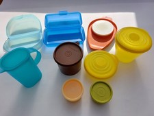 9 Tupperware Klassiker Mamsell Bungee Teedose Saftkrug 