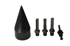 Holzspaltbohrer 50mm Hartstahl, Schlagbohrkrone mit kleinem Sechskant-Griff