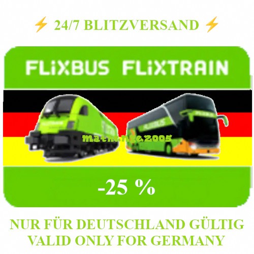 Flixtrain flixbus - ✅25%,