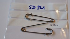 Schottenrock Kilt Sicherheitsnadel Metall silbern ca 80mm Stahl 1 Paar (sd961)