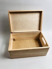 Allzweckkiste Holz Box Aufbewahrungsbox Holzkiste mit Deckel und Griff 30x20x13