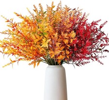 8er-Set Künstliche Herbstblumen Kunststräuße Herbstdeko Wetterfest