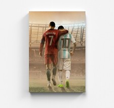 Ronaldo Messi Soccer Leinwand