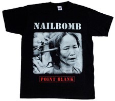NAILBOMB POINT BLANK'94 CAVALERA new short long sleeve black t-shirt 3 4 5 XL