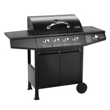 B-Ware TAINO BASIC Gasgrill BBQ Grillwagen 4 Edelstahl Brenner Seitenkocher TÜV