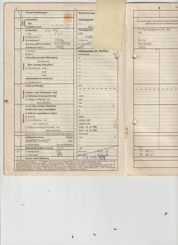 Käfer 1500 1970 mit - , sd