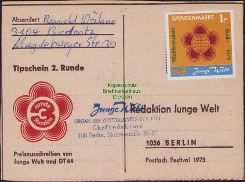 B23141 ddr spendenmarke - b23141,