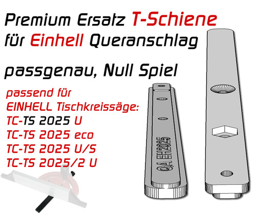 Queranschlag schiene - queranschlag, t-schiene