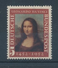 Bundesrepublik 1952, Leonardo da Vinci: Mona Lisa, Mi.-Nr. 148 **