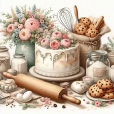 Deko Bild Kuchen Torte Backen