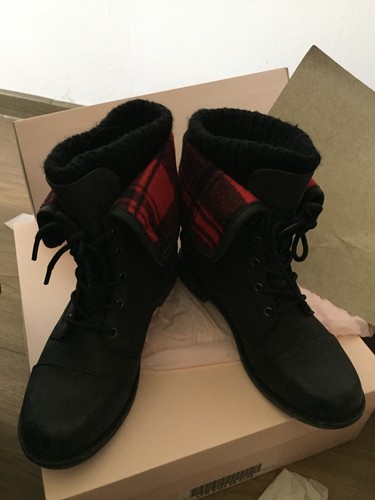 Winterschuhe karierte stiefel - karierte,