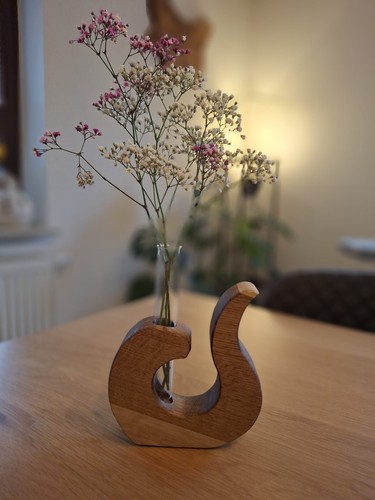 Neue handgefertigte holzvase - neue,