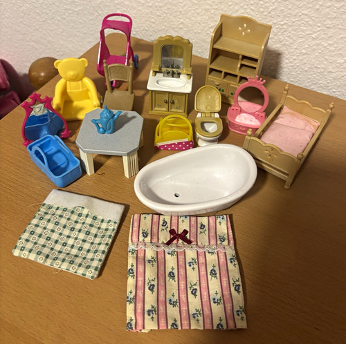 Puppenhaus möbel set lot bett - puppenhaus, möbel-set