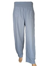 100% Leinen luftige Damenhose Gr. 40-54 elastischer Bund (SH-7422)