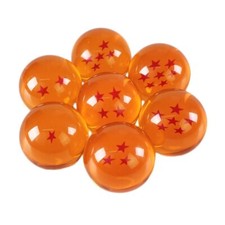 7 Dragonball Z Kugeln Murmeln Bälle aus Glas Cosplay Kostüm Manga Anime Set Goku