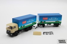 Herpa MAN F90 Kofferhängerzug 3a/2a „Turm Oldenburger Kaffeesahne“ /HU23360