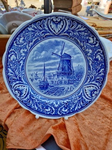 Wandteller vintage delft blau - wandteller,
