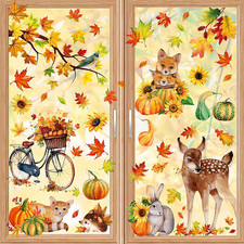 9 Blatt Herbst Fensterbilder